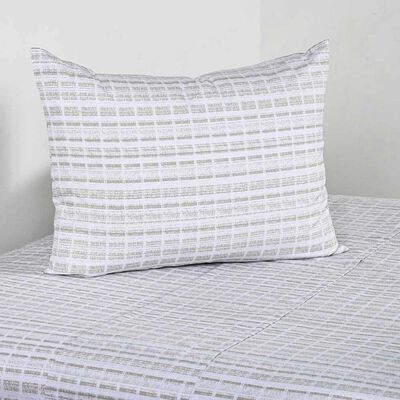 Juego de Sábanas Elements & Co 200 Hilos 1,5 Plazas Terra Blanco