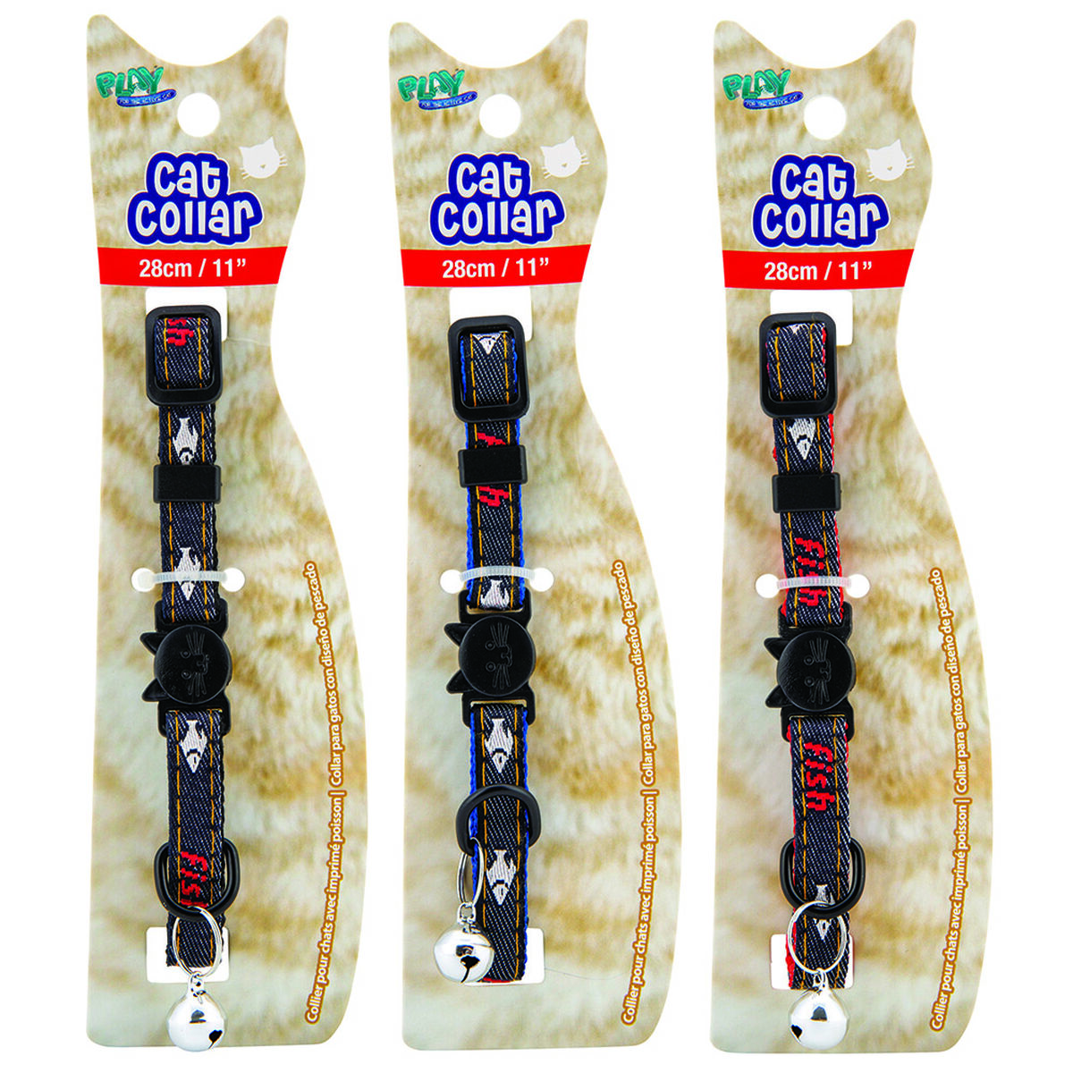 Collar para Gato Mascotas Estampado de Pez