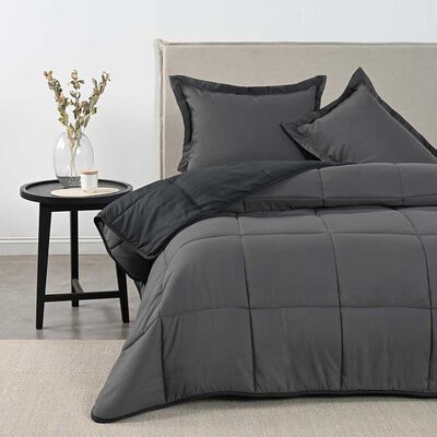 Plumón American Family 2 Plazas Bicolor Marengo