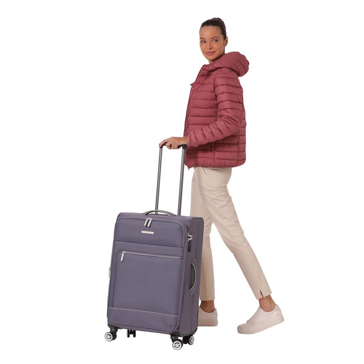 Maleta de Viaje Totto Liviana Gris 63,96 lts. Talla M
