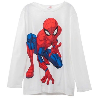 Polera Manga Larga Niño Spiderman