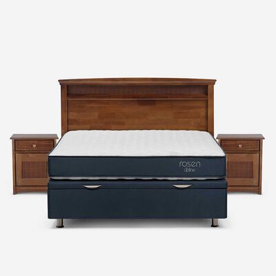 Boxet Rosen 2 Plazas UpLine + Respaldo + 2 Veladores Veneto