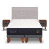 Cama Europea CIC Base Dividida 2 Plazas Súper Premium + Respaldo + Veladores