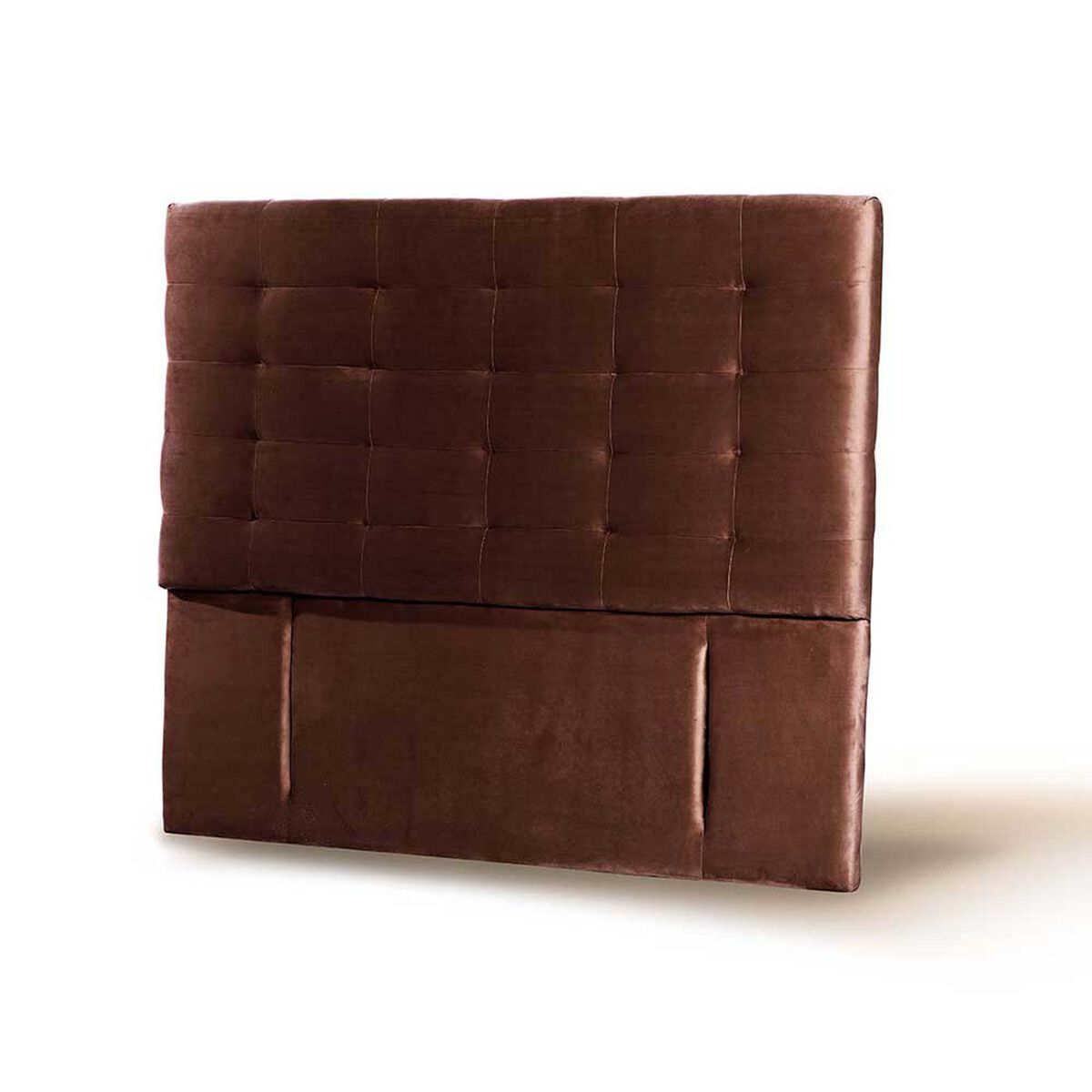 Respaldo Latam Home King Napoles Tela Velvet Chocolate
