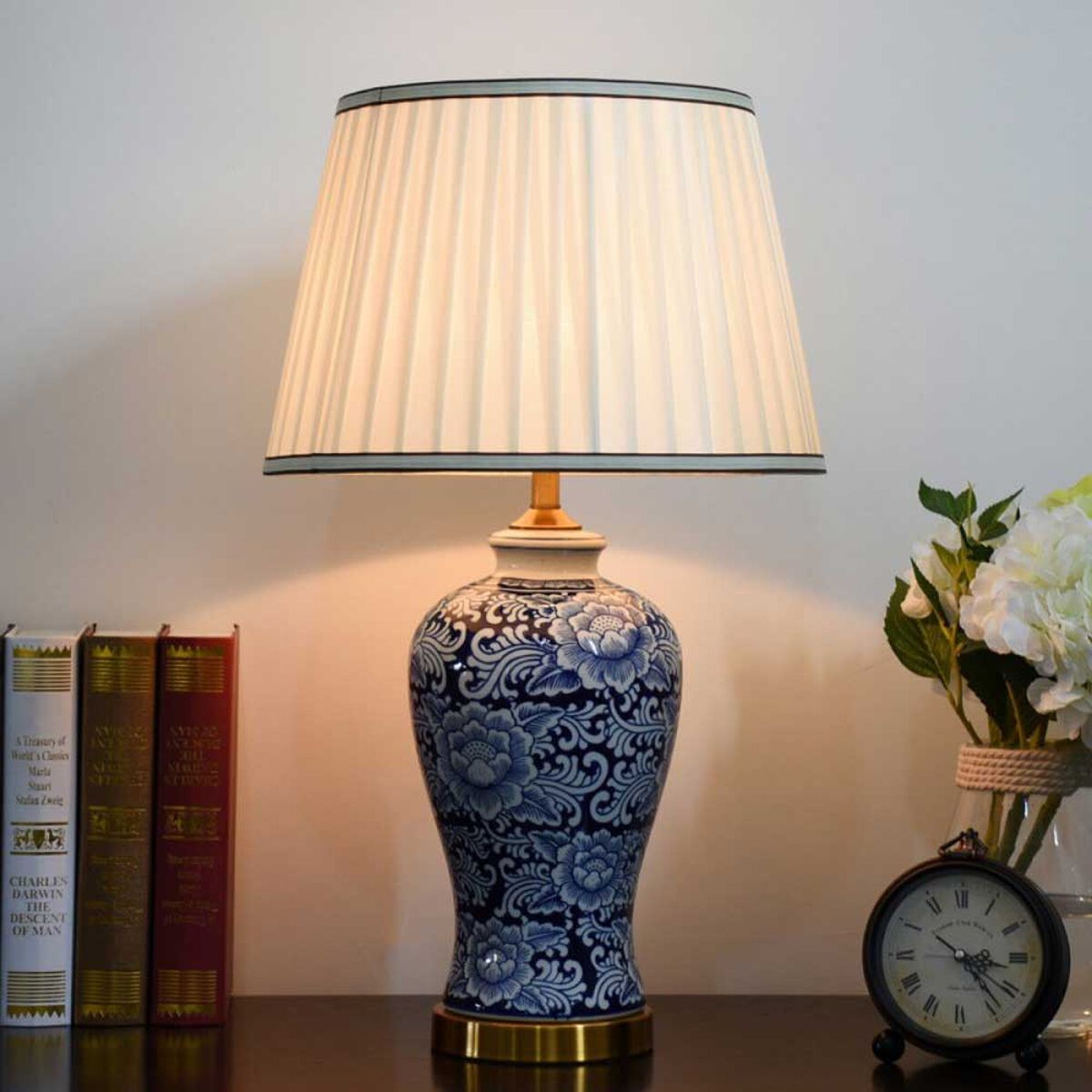 Lámpara de Mesa Ankara Estilo Oriental Azul