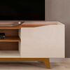 Rack TV Vekkahome Agnes Hasta 70" Beige Caf&eacute;