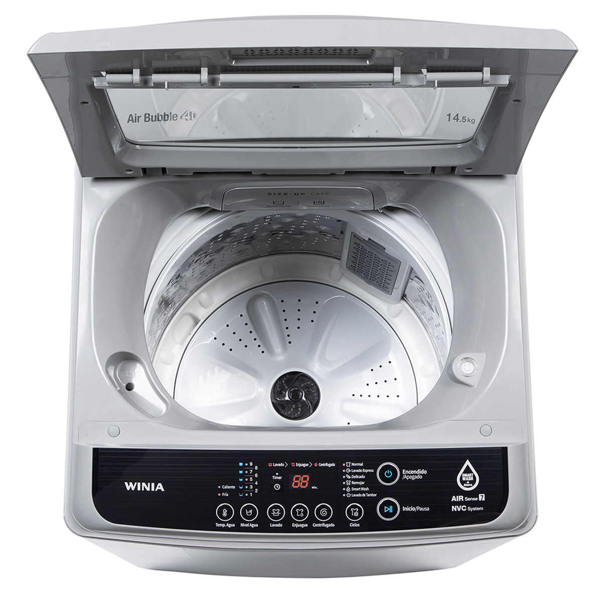 Lavadora Automática Winia DWF-M147GB 14,5 kg.