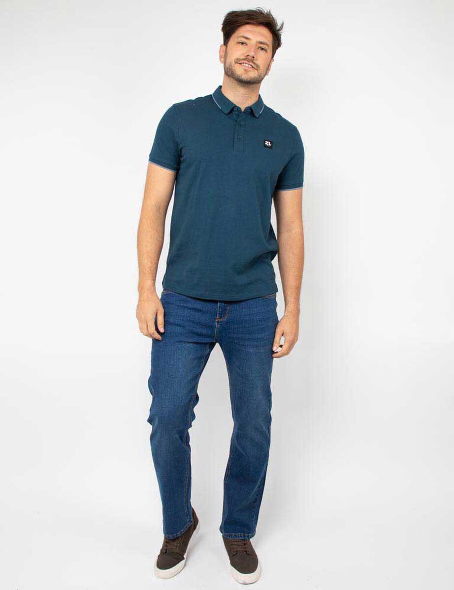 Polera Piqué Slim Manga Corta Hombre Zibel