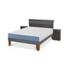 Cama Europea CIC 2 Plazas Excellence + Respaldo + 2 Veladores Dublin