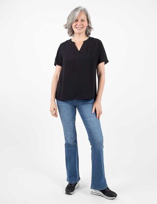 Imagen 2 del producto Blusa Manga Corta Mujer Portman Club Blanco, Navy, Negro, Rojo