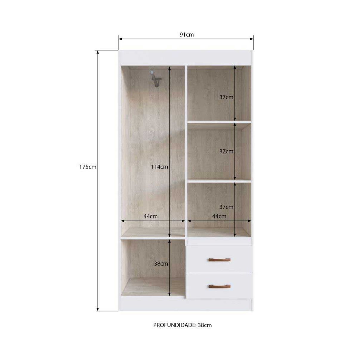 Closet Amuv Closet 4 Puertas Blanco