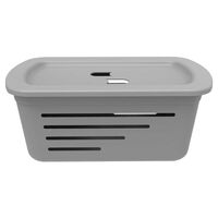Canasta Organizadora con Tapa Soprano Gris 5 lts