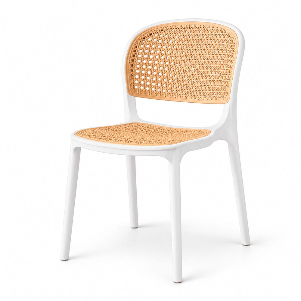 Silla Tuhome Nest Blanca Café Claro