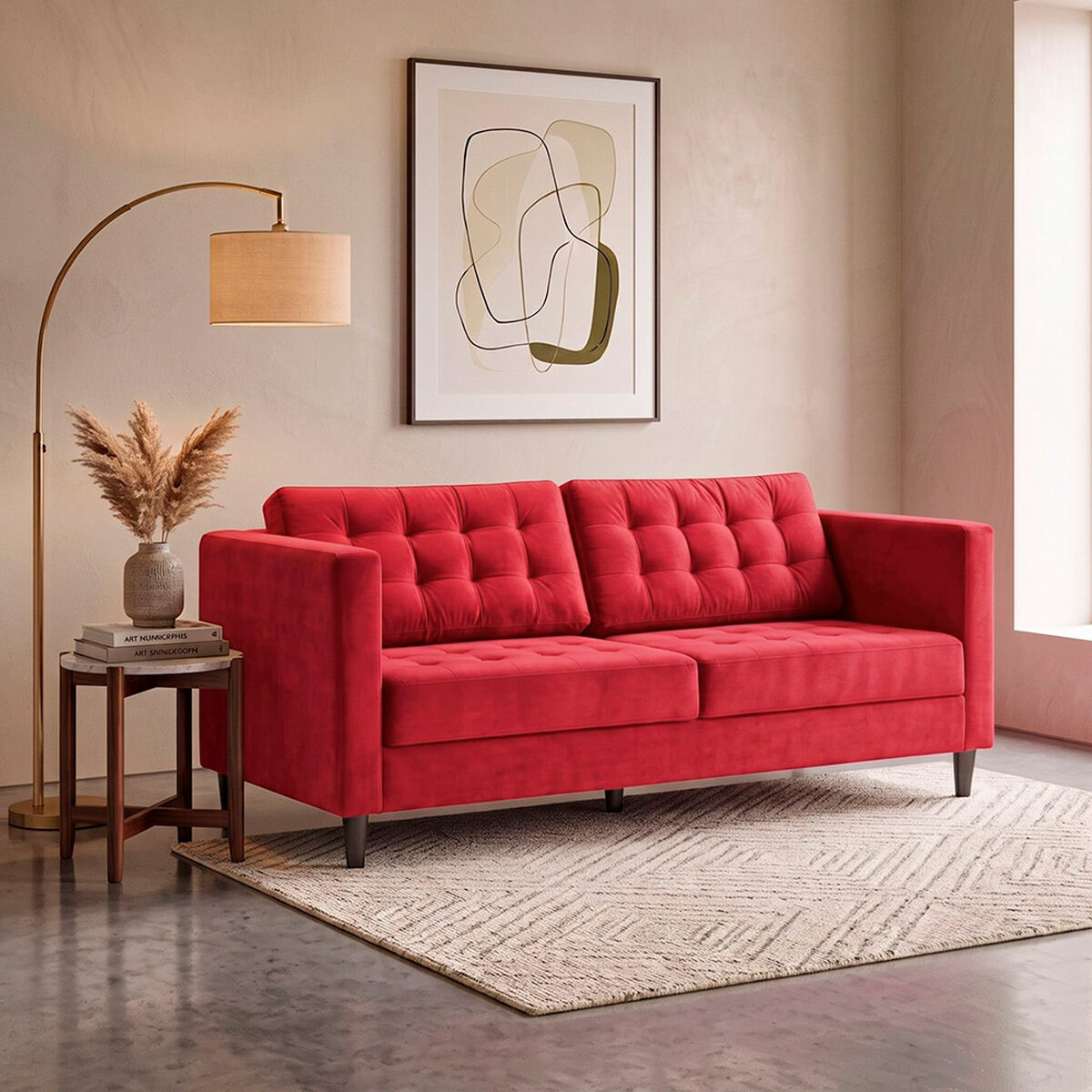 Sof&aacute; Muebles MPR Siena 2 Cuerpos Rojo