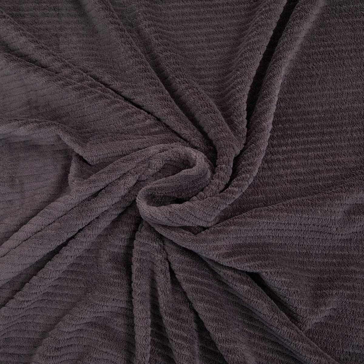 Frazada Poliéster Doral 2 Plazas Deluxe Gris Oscuro