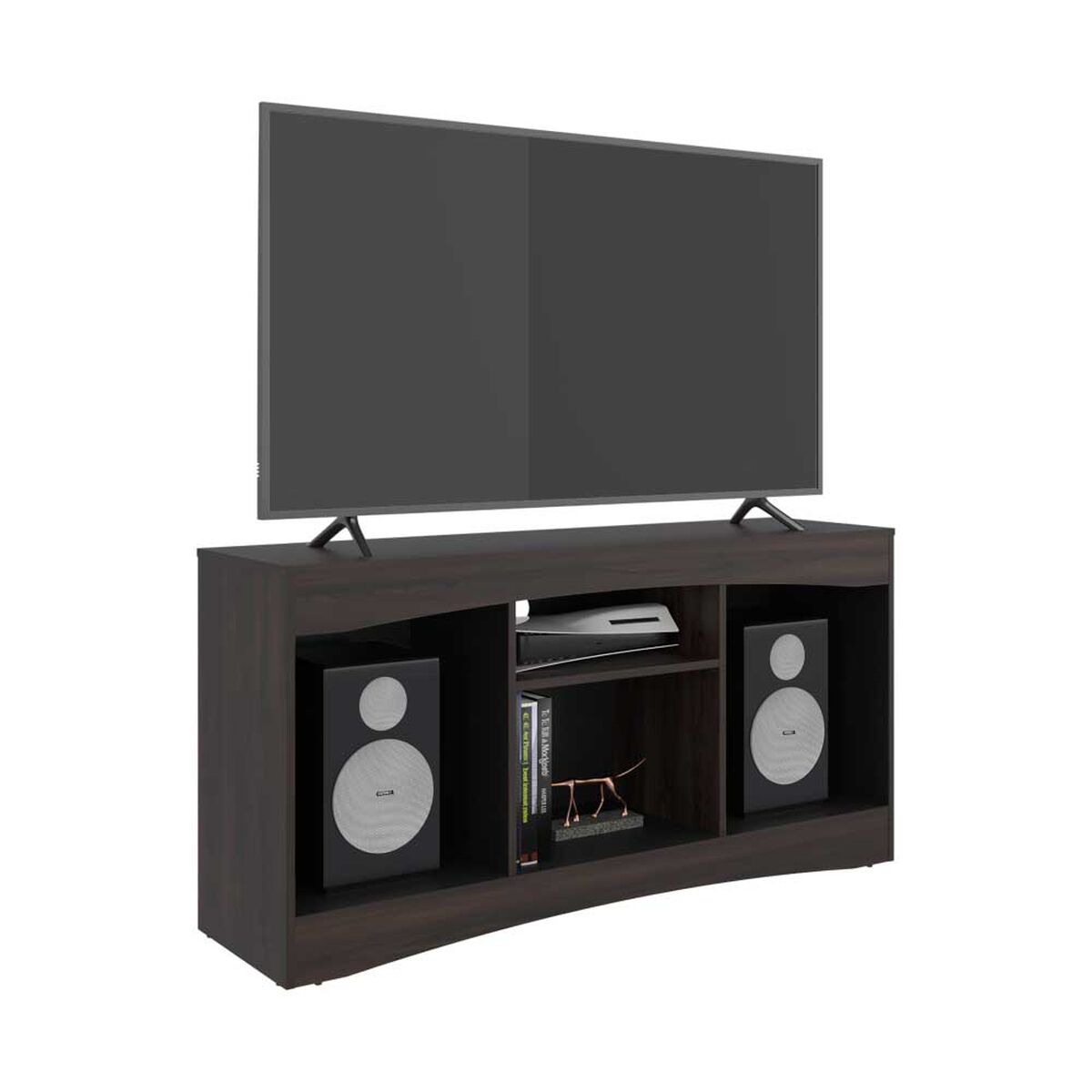 Rack Tuhome Fiorenzi Hasta 55" Nogal Europeo/Wengue