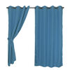 Set Cortinas Mashini Jacquard-Argolla Sofía Jeans 140 x 220 cm