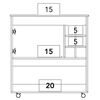 Bar TuHome Bi Color Ceniza Wengue 1 Puerta