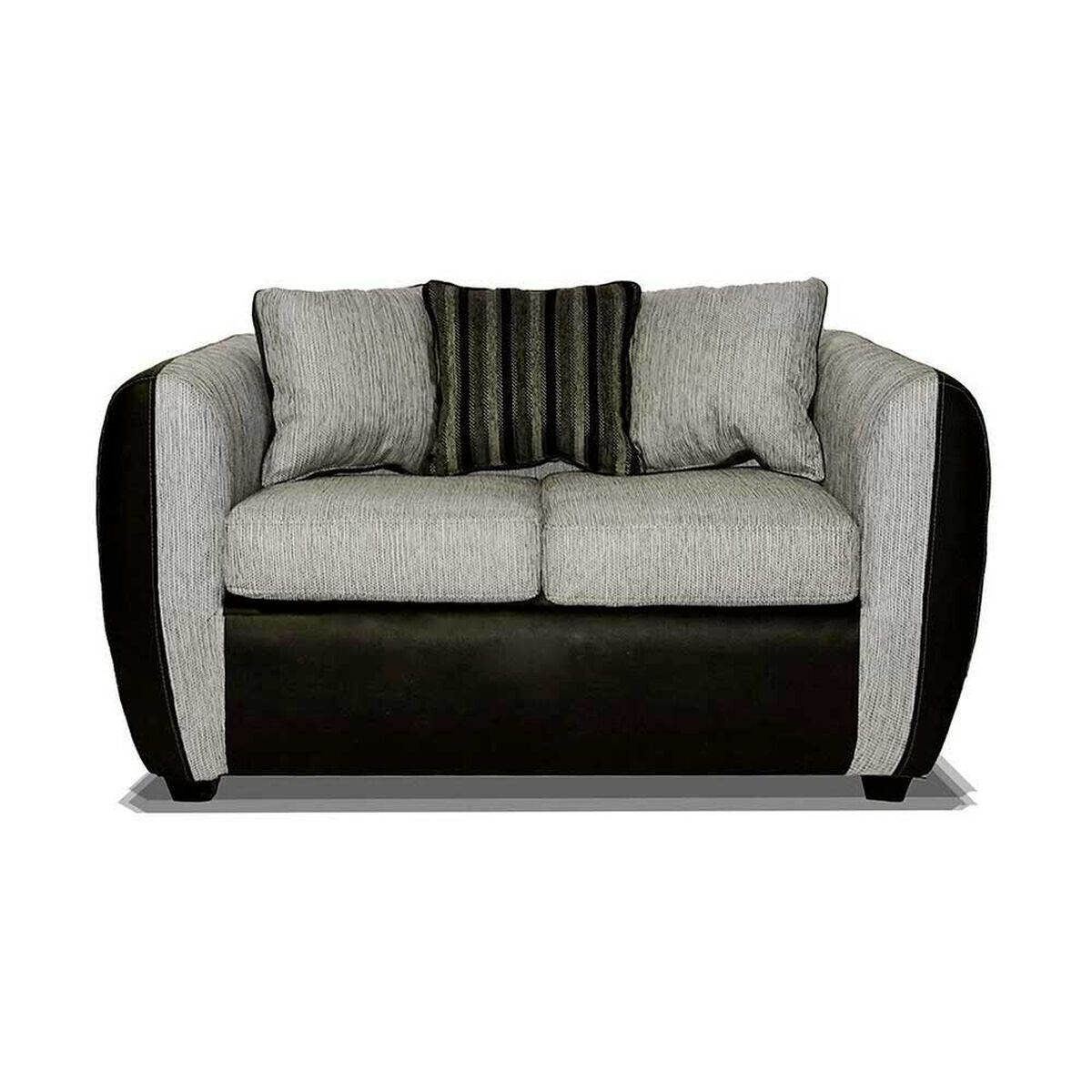 Juego de Living Elegant Detail Oklahoma Sof&aacute; 3 Cuerpos + Sof&aacute; 2 Cuerpos + Sill&oacute;n 1 Cuerpo Gris Plata