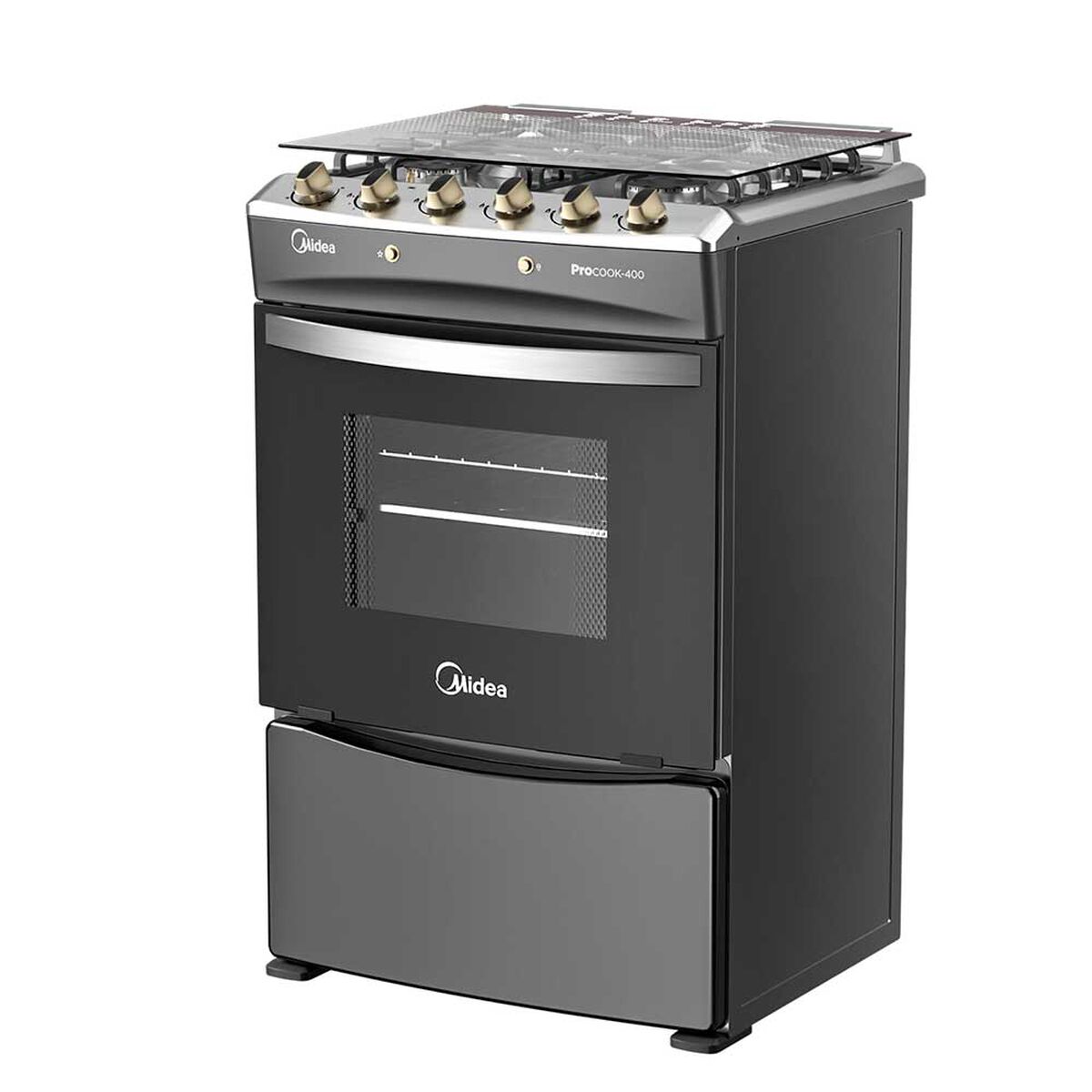 Cocina a Gas Midea MCG-4QPI24NSCG 4 Quemadores