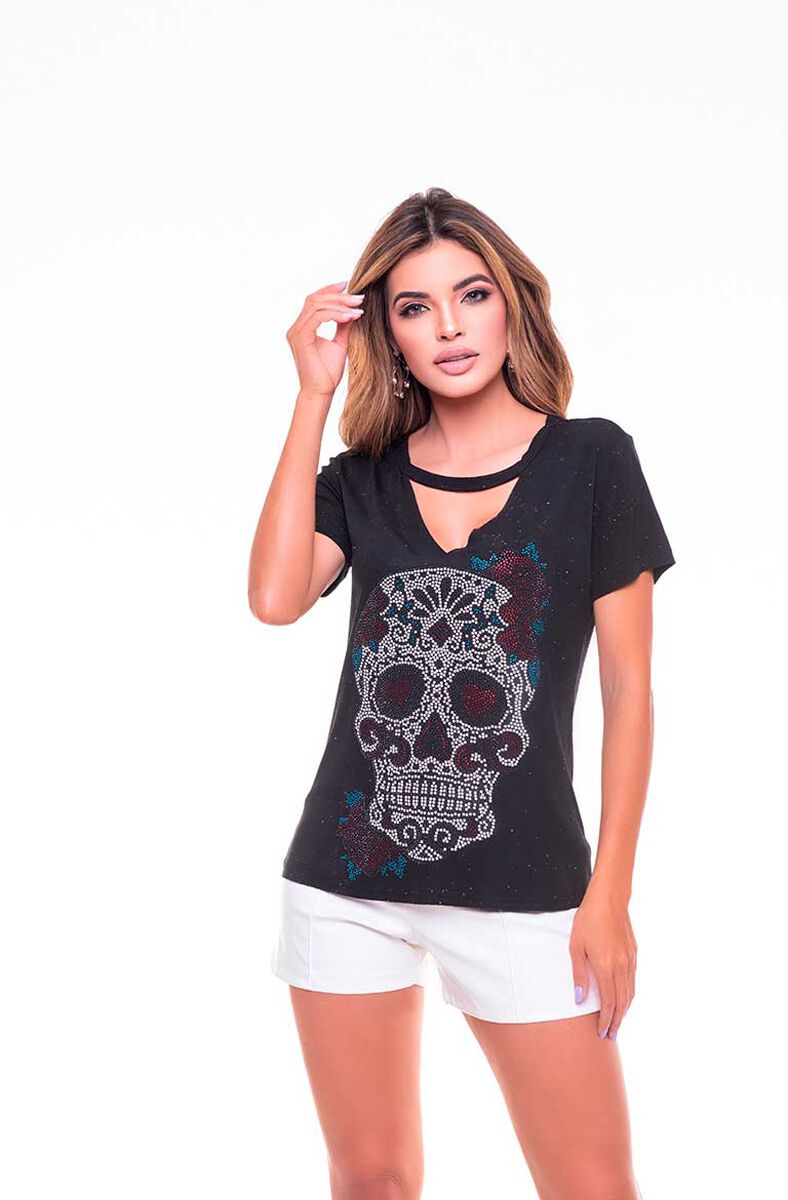 Pack 2 Poleras Mujer Rock Caviar