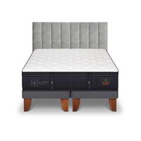 Cama Europea CIC Base Dividida King Grand Premium + Respaldo Sile