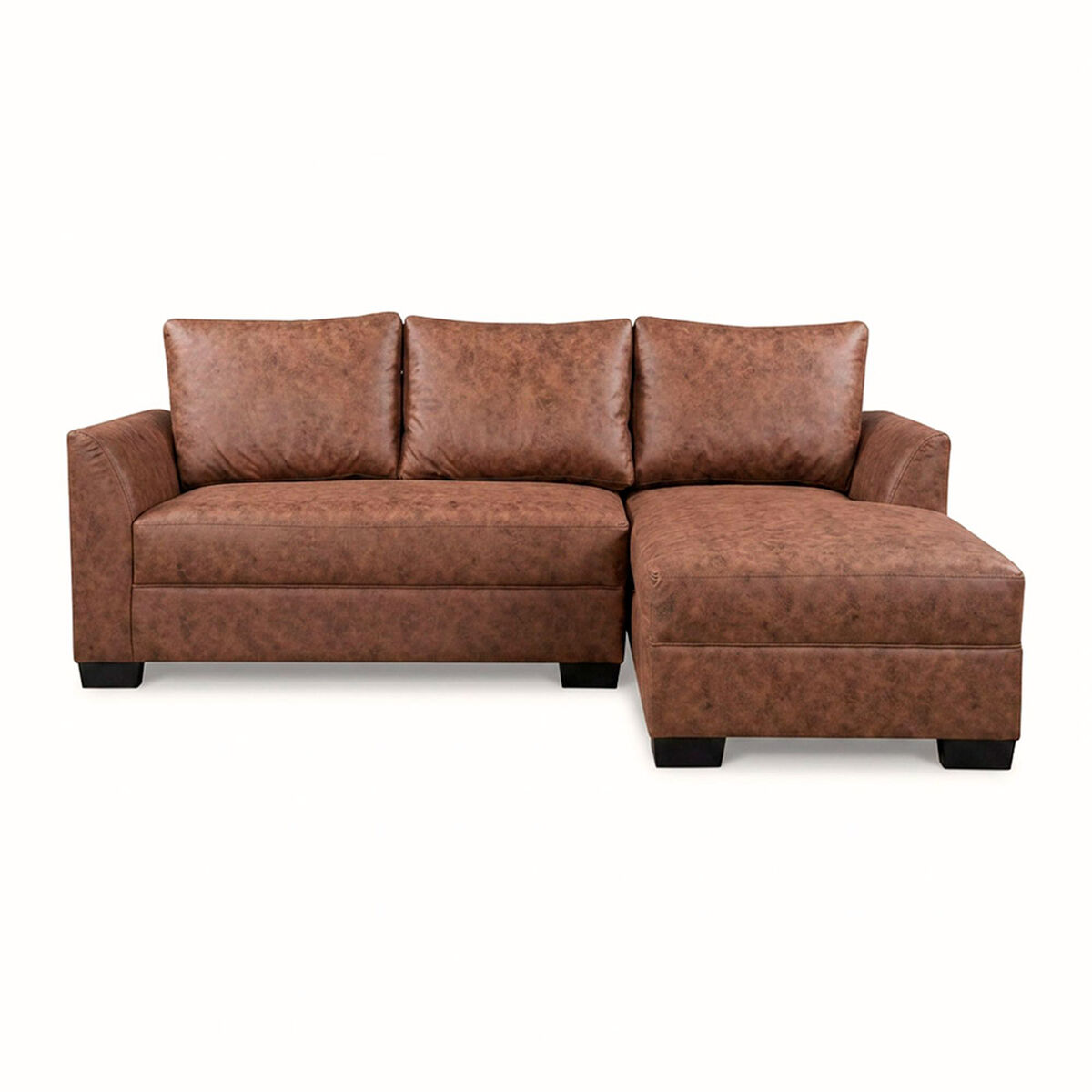 Seccional Derecho Muebles MPR Denver 4 Cuerpos Caf&eacute;