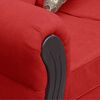 Juego de Living Elegant Detail Girona Sofá 2 Cuerpos + Dos sillones 1 Cuerpo Rojo