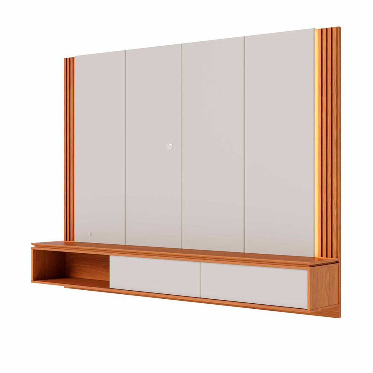 Panel TV Altavision Loa Blanco y Café