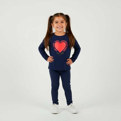 Polera Manga Larga Niña Chess Azul, Crudo, Morado, Rosado