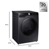 Lavadora Secadora Samsung WD12FG6B34BBZS 12/8 kg. Negra WiFi