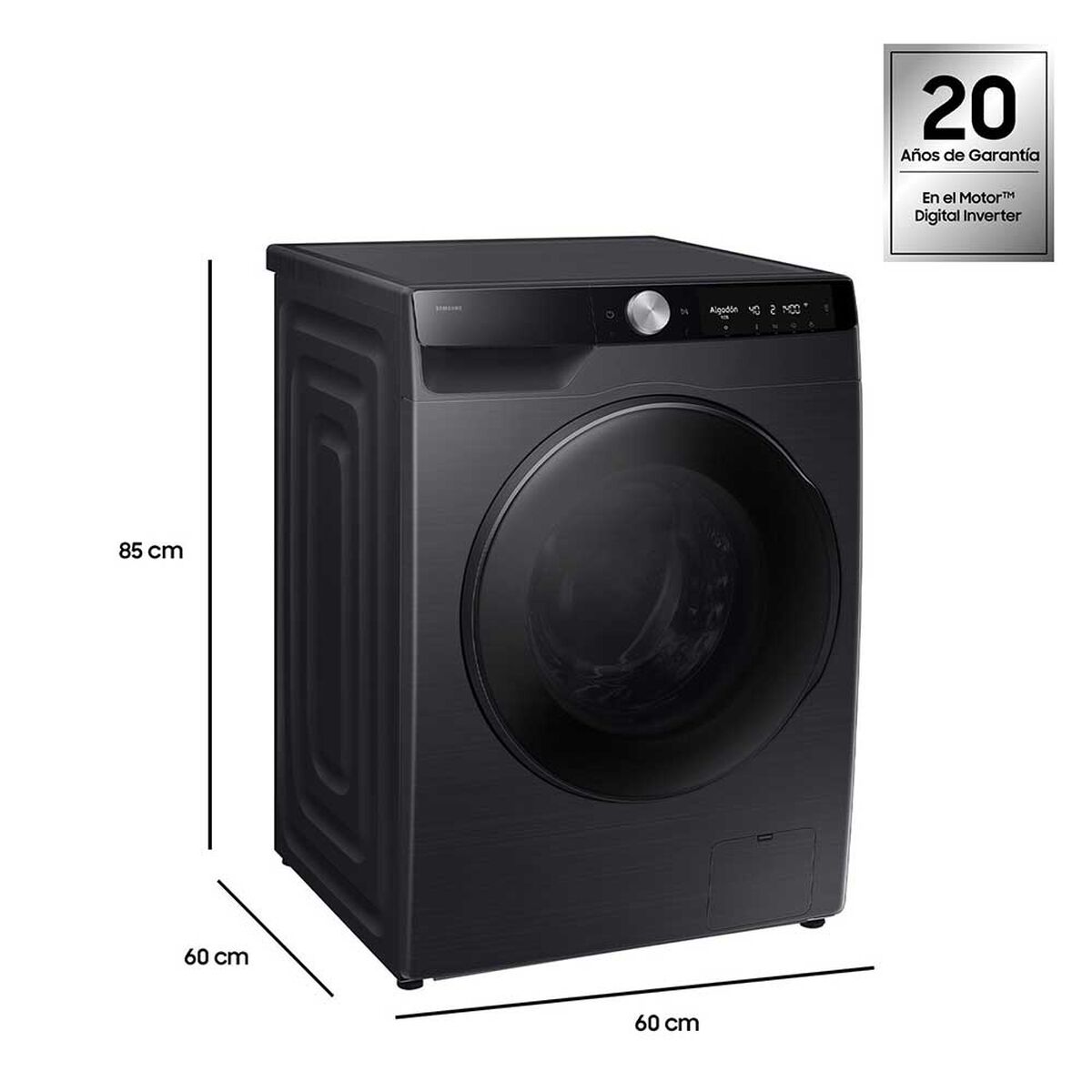 Lavadora Secadora Samsung WD12FG6B34BBZS 12/8 kg. Negra WiFi