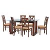 Juego de Comedor Latam Home Pamplona Murcia 6 Sillas Velvet Chocolate