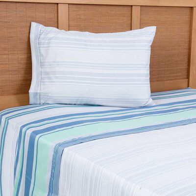 Juego de Sábanas Estampado Plumetti 1,5 Plazas Cypress