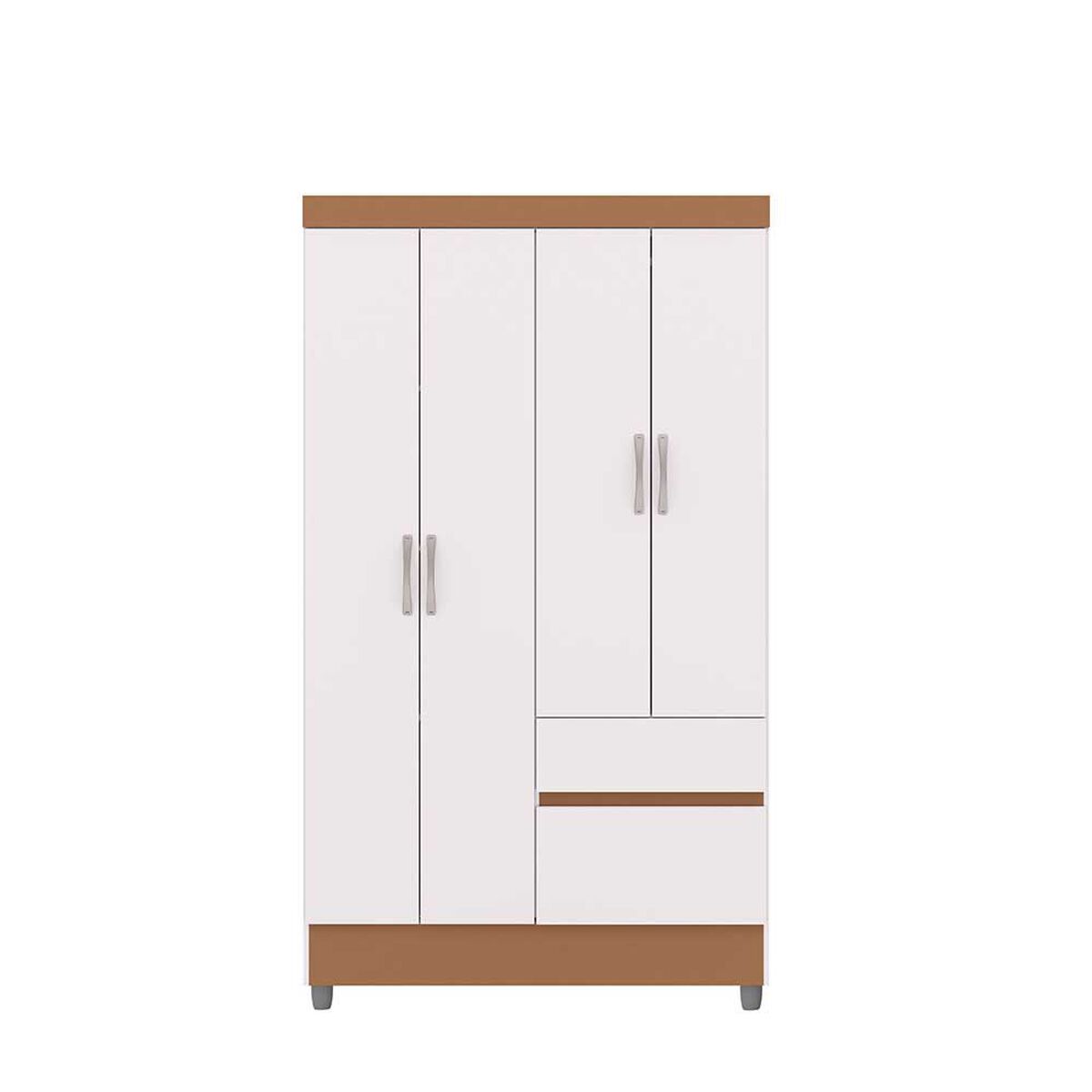 Closet Vekkahome Americano 4 Puertas 2 Cajones Blanca