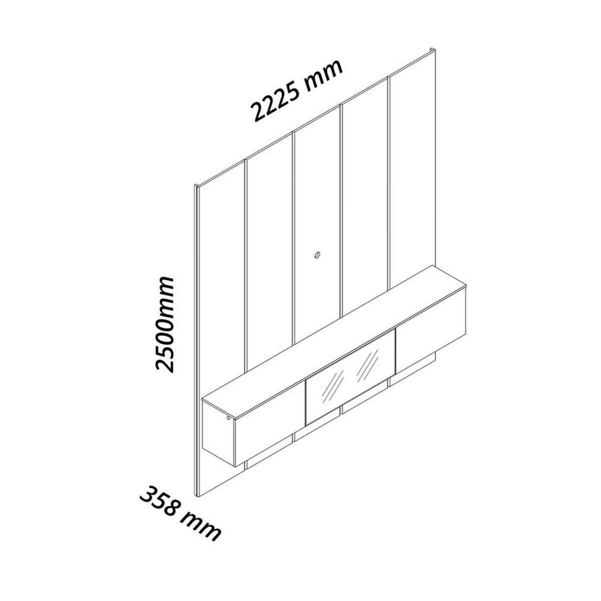 Home Decocasa Realce Luminare hasta 85" Natural Off White