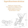 Triciclo De Paseo 360° y Balance 6 en 1 Plegable Blanco