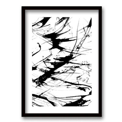 Imagen 1 del producto Cuadro Decorativo Retela Brush Black II 50 x 35 cm