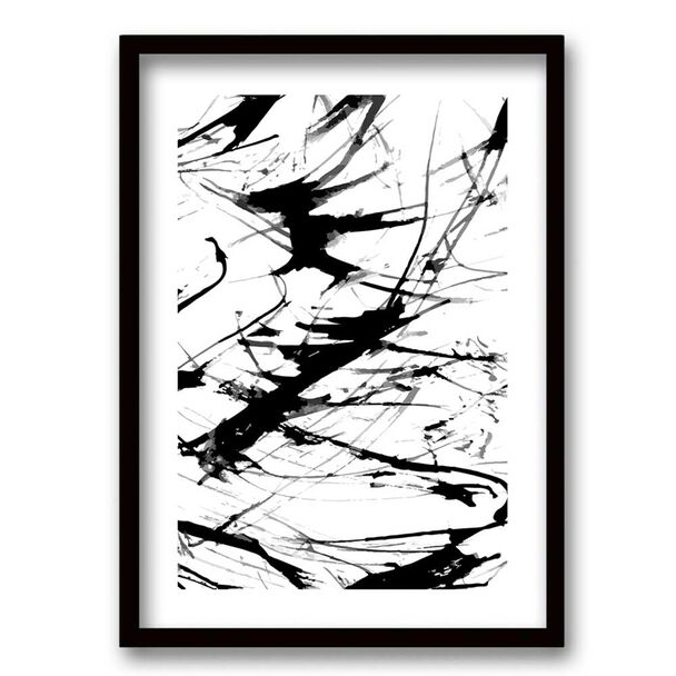 Cuadro Decorativo Retela Brush Black II 50 x 35 cm