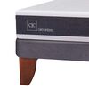 Cama Europea CIC 1,5 Plazas Ortopedic + Respaldo + Velador