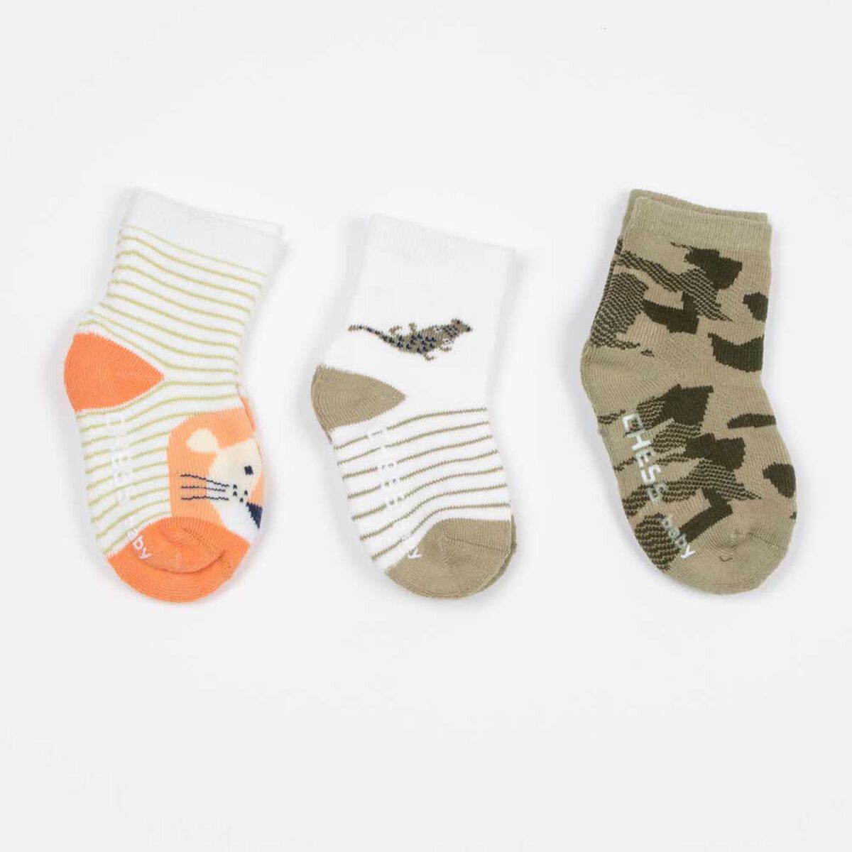 Pack 3 Calcetin Largo de Algodón Chess Baby