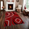 Alfombra Idetex Carved Rojo 150 x 200 cm