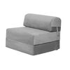 Sof&aacute; Cama Latam Home Velvet Siena 1 Cuerpo Gris