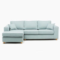 Sofá Seccional Barra Design Monaco Izquierdo 3 Cuerpos Celeste