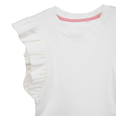 Imagen 2 del producto Polera sin Mangas Niña Chess blanco, lila