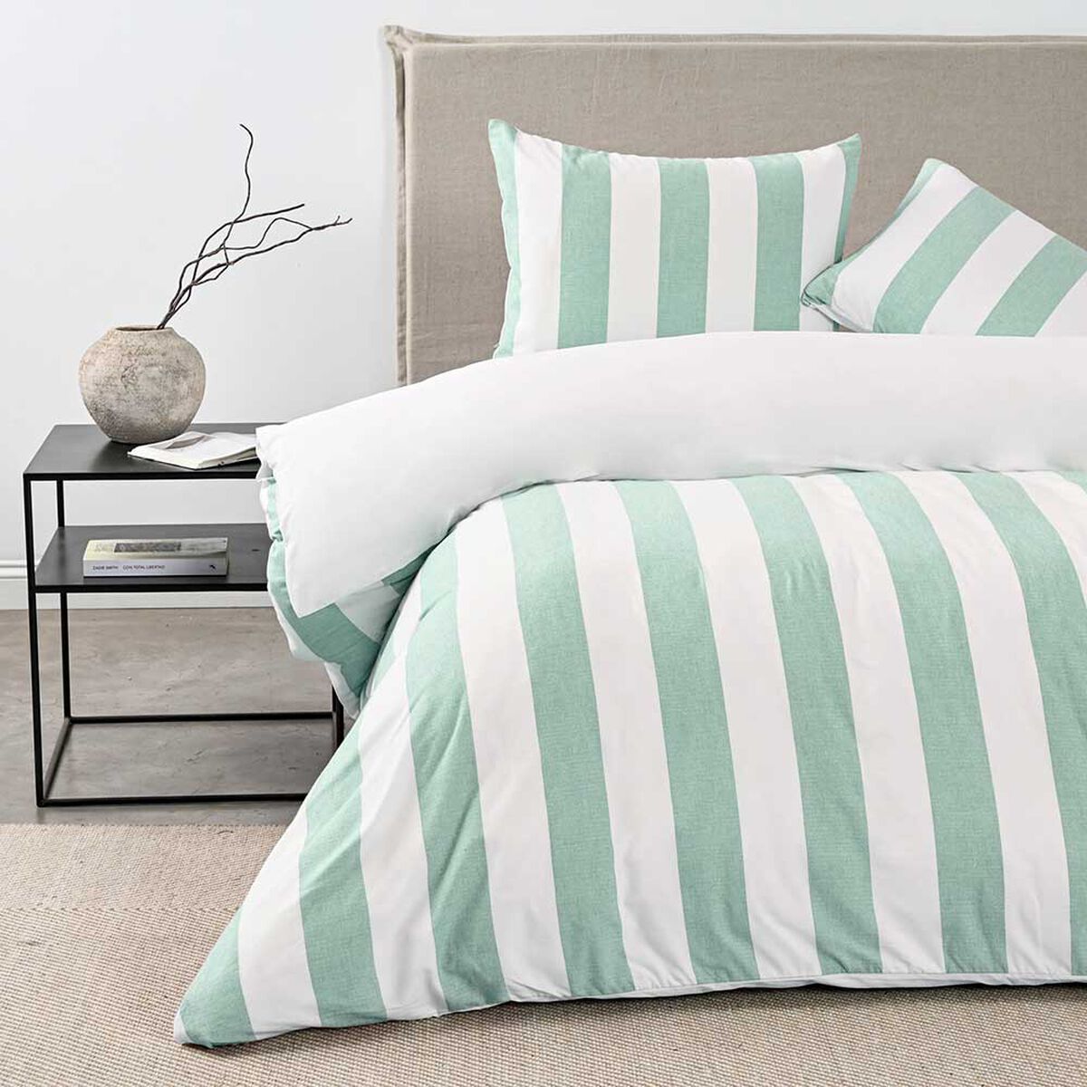 Funda de Plumón Elements & Co 2 Plazas Stripe Sage