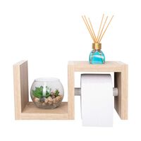 Repisa con Porta Rollo Papel Higiénico TuHome Mila Rovere