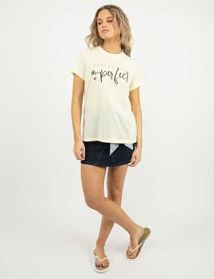 Imagen 2 del producto Polera Con Estampado Manga Corta Mujer Icono Amarillo, Blanco, Coral, Gris, Navy