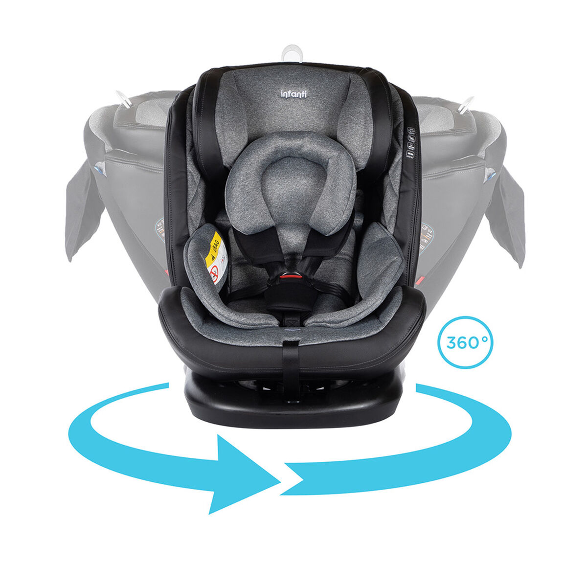 Silla de Auto Convertible I-Giro 360 Grey
