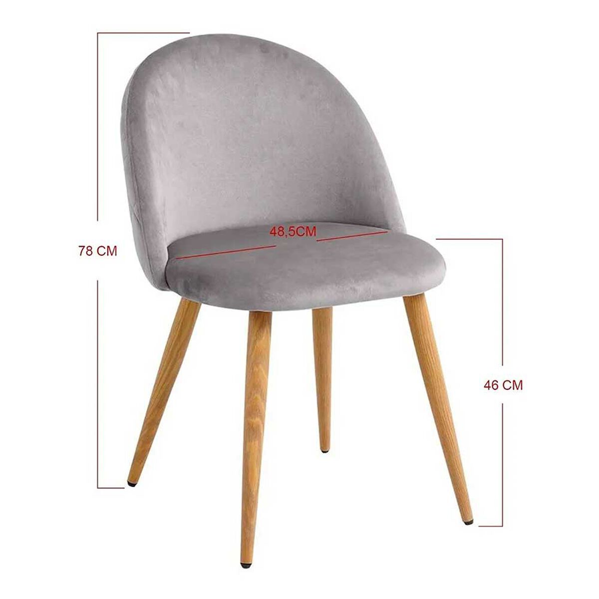 Pack de 4 Sillas Novahus Vintage Gris